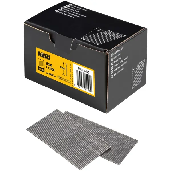 DeWALT 1.6x44mm Spijkers RVS (2500 stuks) - DNBA1644SZ
