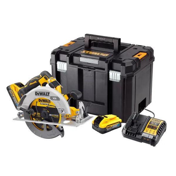 DeWALT DCS573H2T Accu cirkelzaag 190mm 18V XR FlexVolt Advantage 2x POWERSTACK 5.0Ah