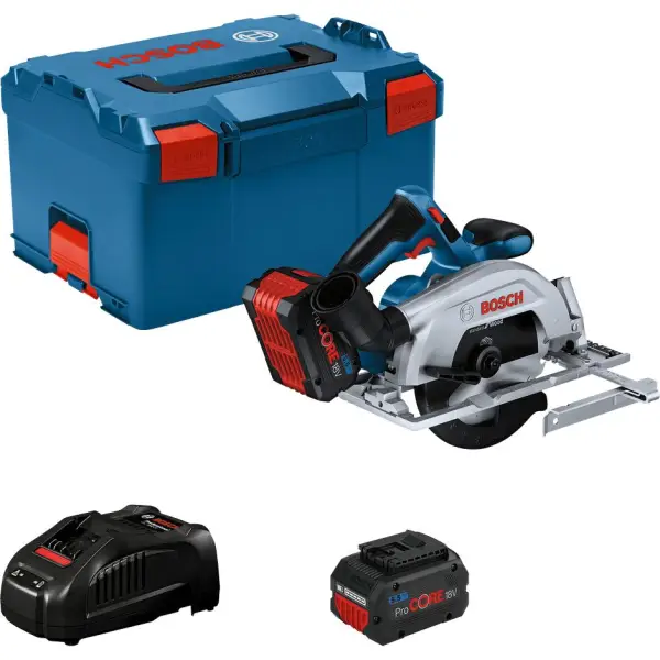 Bosch Professional GKS 18V-57-2 Accu cirkelzaag 165mm 18V 5.5Ah in L-Boxx - 06016C1202