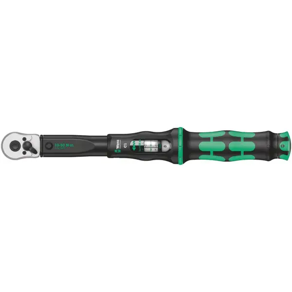 Wera 10-50 Nm Click-Torque C 1 Draaimomentsleutel met omschakelratel 1/2" Vierkant - 05075620001