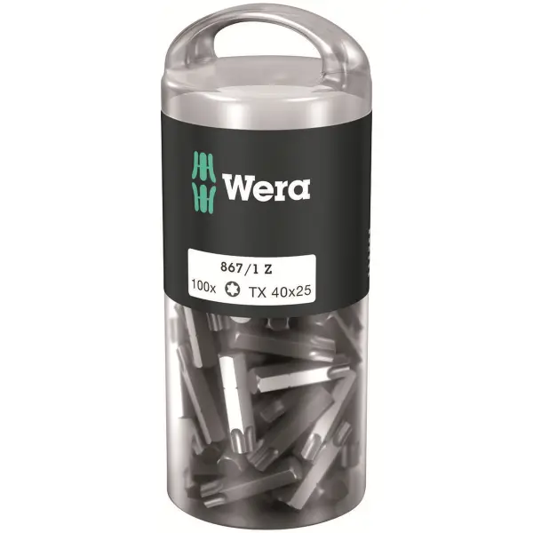 Wera TX40 x 25 mm 867/1 Z TORX® bit (100 stuks) - 05072452001