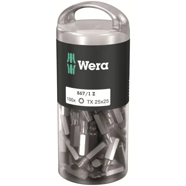 Wera TX25 x 25 mm 867/1 Z TORX® bit (100 stuks) - 05072449001