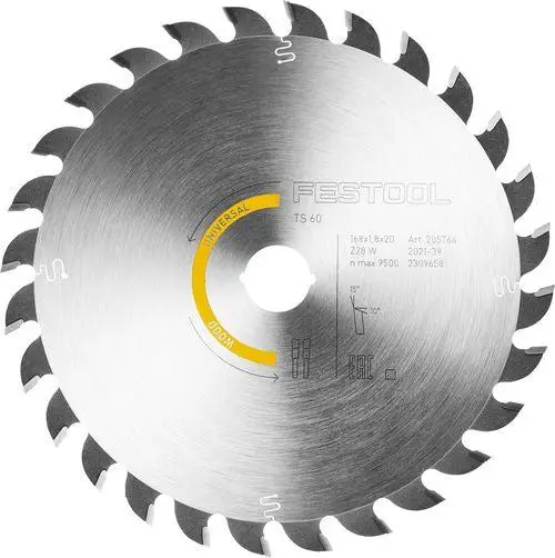 Festool Ø 168mm Asgat 20mm 28T Cirkelzaagblad voor Hout | Wood Universal - 205764