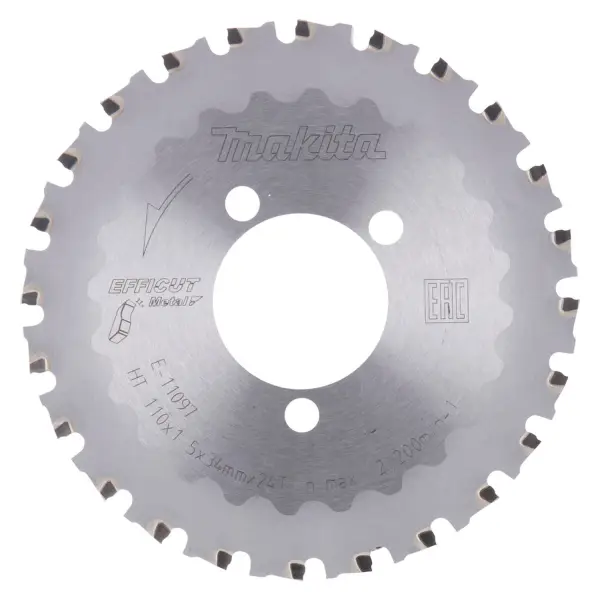 Makita Ø 110mm Asgat 34mm 24T Cirkelzaagblad voor Betonstaal | Efficut - E-11097