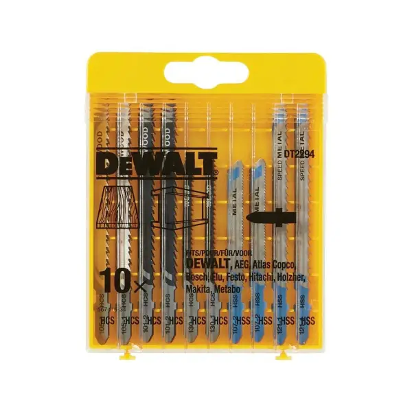 DeWALT Decoupeerzaagbladenset hout / metaal 10-delige - DT2294