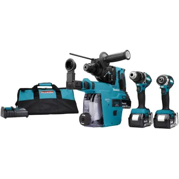 Makita DLX3106TW1 Accu combiset 3-delig 18V 5.0Ah in Tas