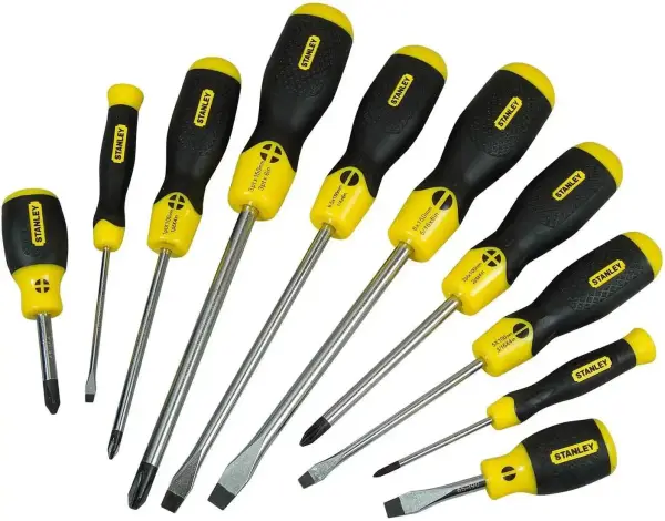 Stanley 10-delig CUSHION GRIP™ Schroevendraaierset - 2-65-005
