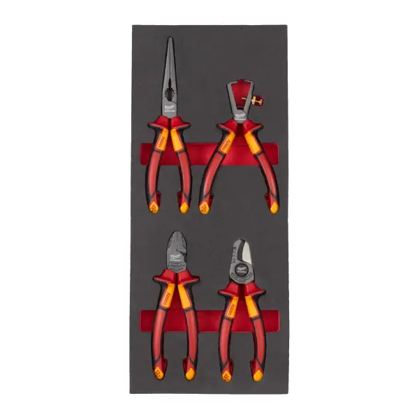Milwaukee 4-delig Foam inlay VDE tangenset nr.2 - 4932493250 - TOOLGUARD™
