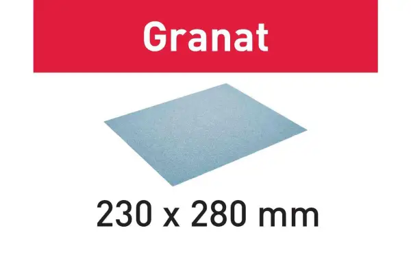 Festool P80 230x280 Handschuurmateriaal Granat (10 stuks) - GR/10 - 201258