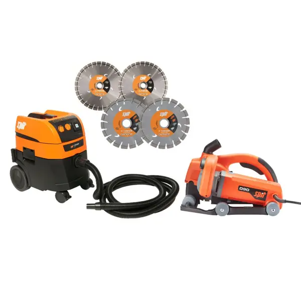 Spit D90 Sleuvenfrees + AC1630P stofzuiger + set XTREME CONCRETE & XTREME UNIVERSAL - 695981