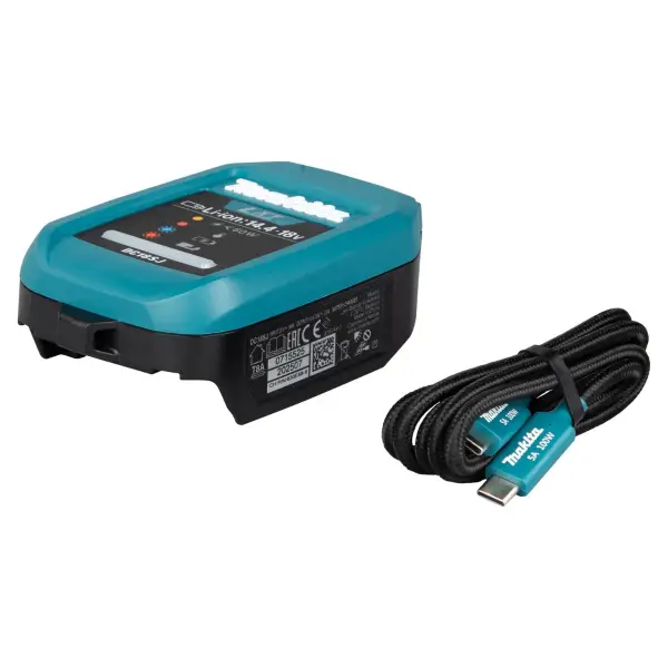 Makita DC18SJ Lader + USB-C PD kabel - 1916D9-8