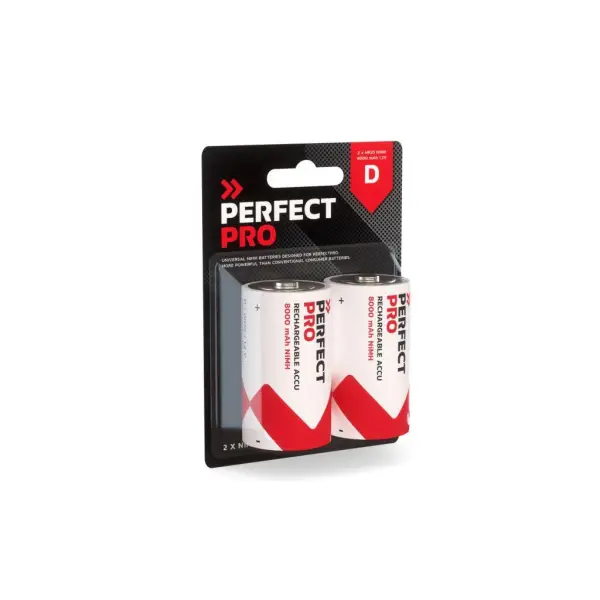 Perfectpro B-D2 NiMH Batterijen D 8000 mAh - VE=2