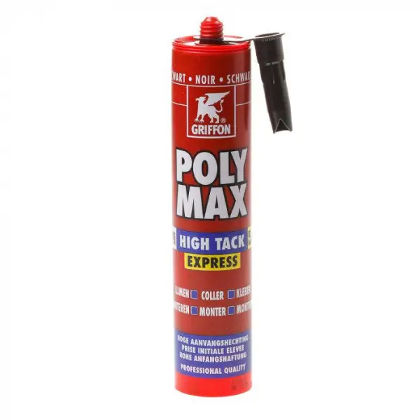 Griffon Poly Max® Montagelijm High Tack Express Zwart Koker 435g - 6311639