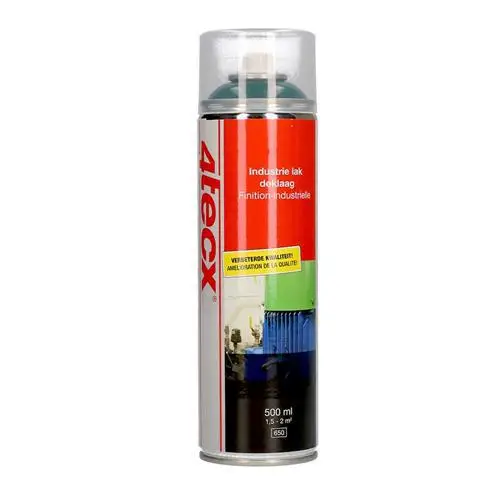 4tecx Industrielak resedagroen hoogglans 500ml RAL 6011 - 4018005145