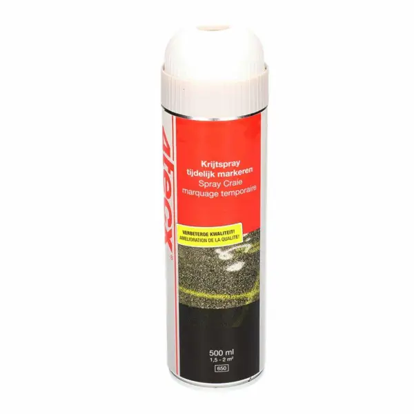 4tecx Krijtspray tijdelijk markeren wit 500ml - 4018009160