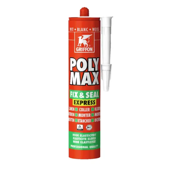 Griffon Poly Max® Afdichtingskit Fix & Seal Express Wit Koker 425g - 6150450