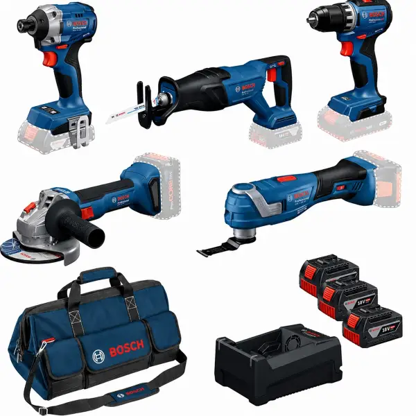 Bosch Professional PRO Accu combiset 5-delig 18V 3x 5.0Ah- 0615A500HD