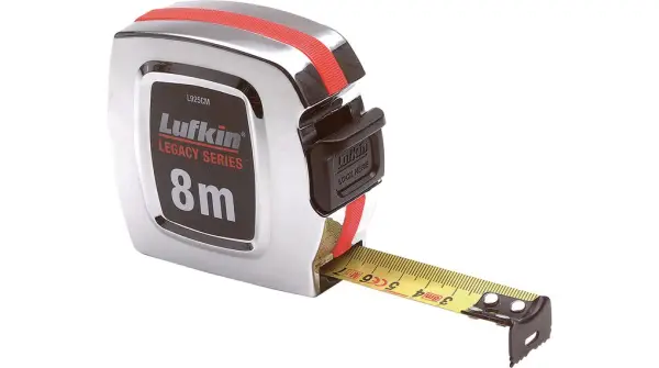 Lufkin Legacy Serie Rolmaat Chromen Behuizing 8mx25mm