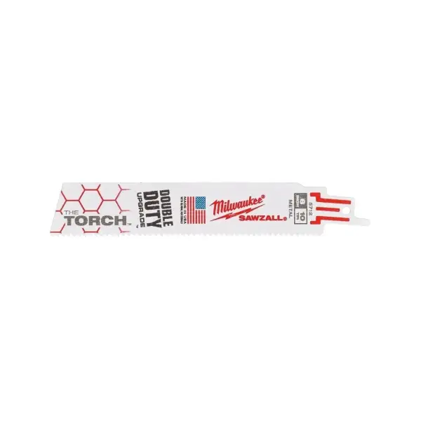 Milwaukee Heavy duty reciprozaagbladen voor metaal TORCH 150 x 10 Tpi - VE=25 - 48008712