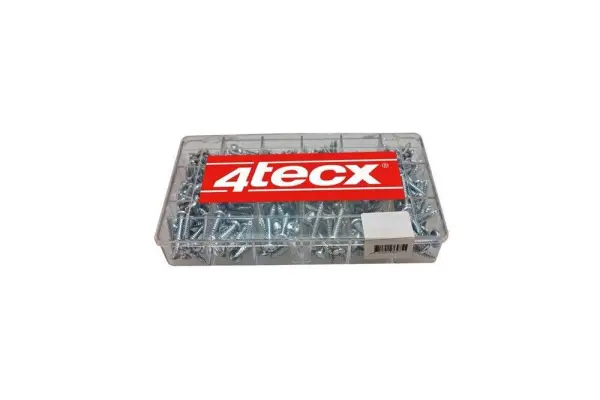 4tecx Assortiment plaatschroeven cilinderkop Phillips DIN 7981 verzinkt 500-delig - 4095630852