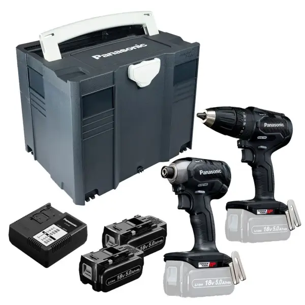 Panasonic EYC241LJ2G Accu combiset 2-delig (EY79A3 + EY76A1) 14,4/18V 5.0Ah in Systainer