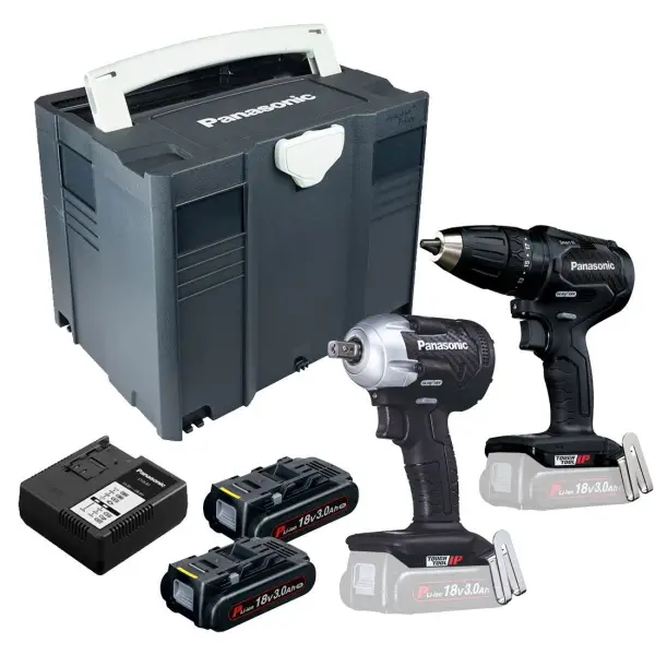 Panasonic EYC242PN2G Accu combiset 2-delig (EY79A3 + EY75A8) 14,4/18V 3.0Ah in Systainer