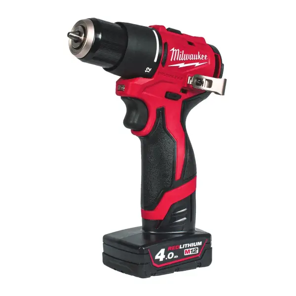 Milwaukee M12 BLPDRC-402C Accu klop-/schroefboormachine 12V 4.0Ah in koffer - 4933500424