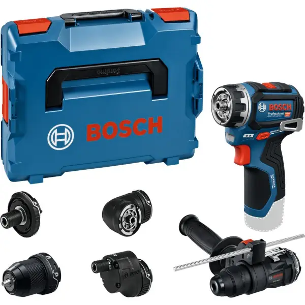 Bosch Professional GSR 12V-32 FC FlexiClick schroefboormachine +5 opzetstukken 12V Basic Body in L-Boxx - 06019N7102
