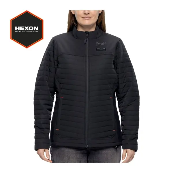Milwaukee M12™ HPJLBL3-0 (XL) HEXON Verwarmde pufferjas dames zwart - 4932493850