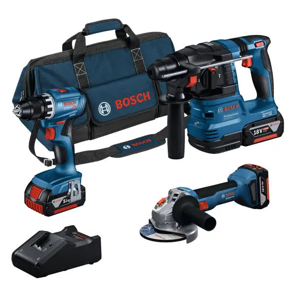 Bosch Professional Accu combiset 3-delig 18V 4.0Ah in tas - 0615A5007L