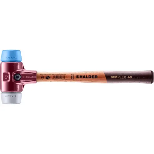 Halder SIMPLEX 3013 Hamer met verwisselbare doppen TPE-soft/TPE-mid 325x115x40mm - 3013.040