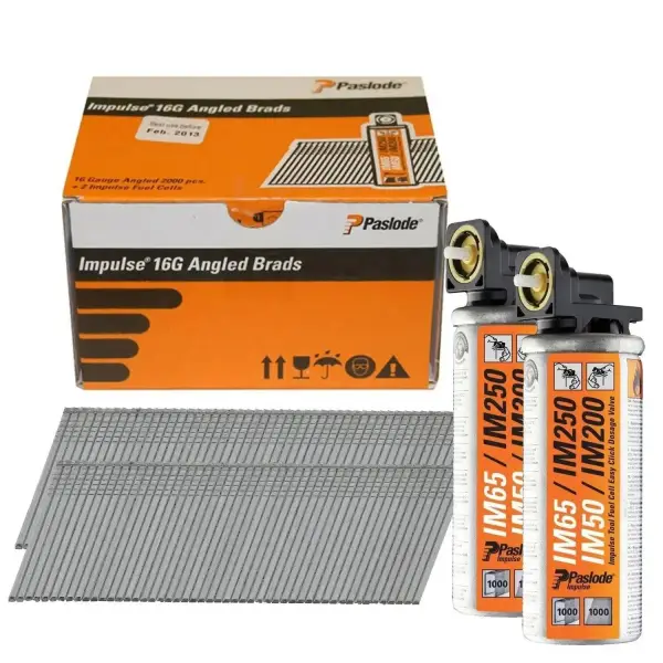 Paslode Afwerknagel schuin AF16x45mm Verzinkt 3mµ VE=2000 +2x Gas IM65 - 300272