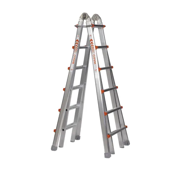 Waku Telescoopladder vouwladder 4x6 treden - 1413800103