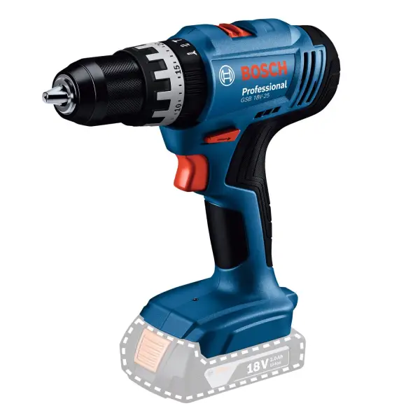 Bosch Professional GSB 18V-25 Accu klop-/schroefboormachine 18V Basic Body - 06019K9300
