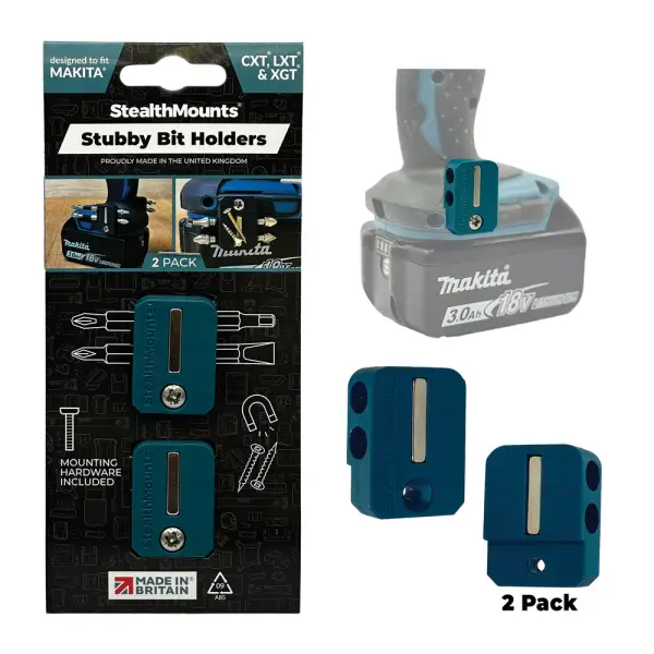 StealthMounts Stubby magnetische bithouder voor Makita - Blauw - BH-MK-S-BLU-2