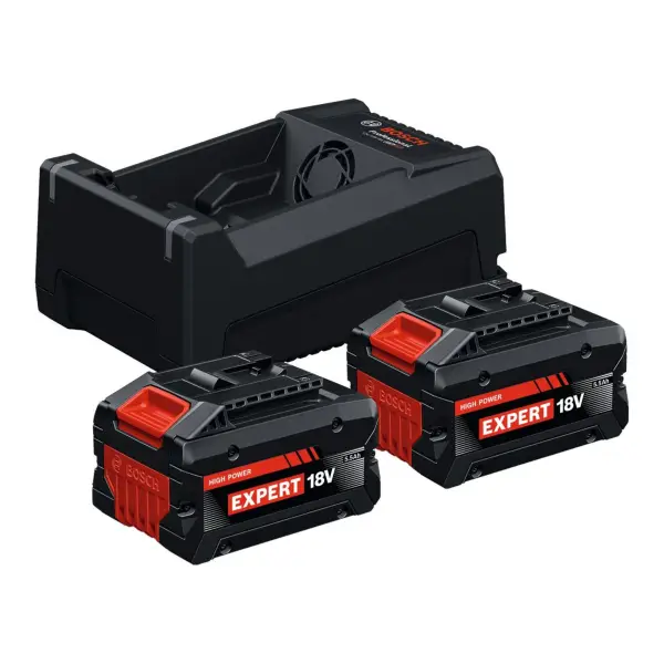 Bosch Professional EXPERT Accu starterset 2x EXBA 18V-55 + GAL 12V/18V-80 - 1600A0373P