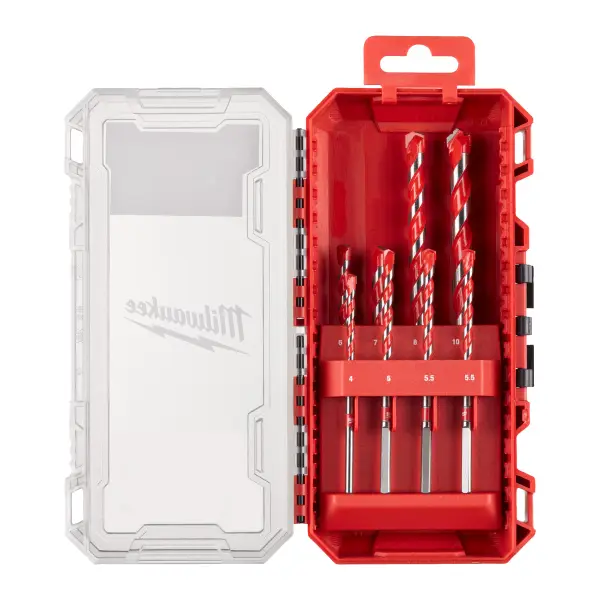 Milwaukee Betonboren Premium PACKOUT Ready Box UK Set (4 x 90, 5/5,5/5,5/6/7 x 100, 8/10 x 150 mm) - 4932493882