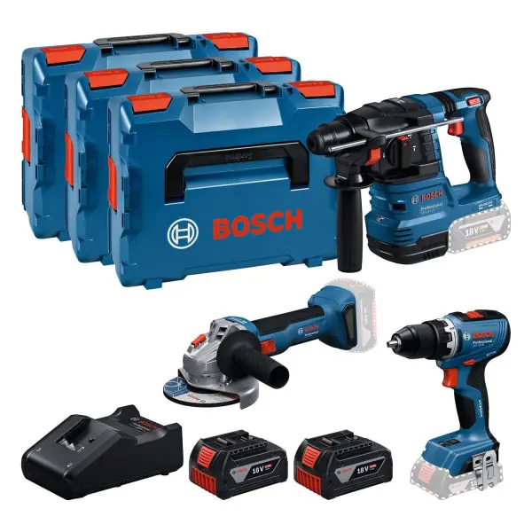 Bosch Professional Accu combiset 3-delig 18V 5.0Ah in 3x L-Boxx - 0615A5009G