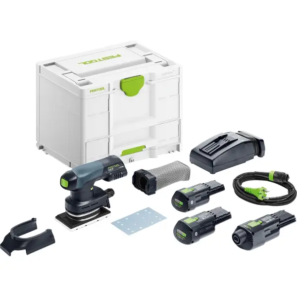 Festool RTSC 400 3,0 I-Set Accu vlakschuurmachine + ERGO Adapter 18V 3.0Ah in Systainer - 578133