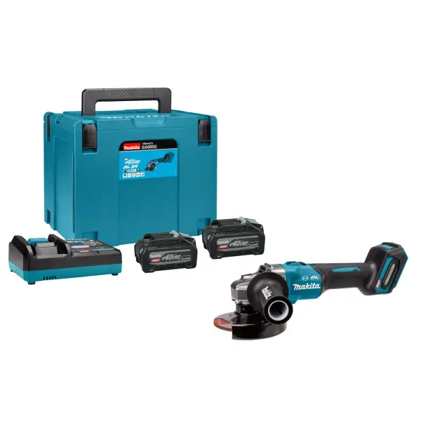 Makita GA005GU201 Accu haakse slijper 125mm XGT 40V Max 4.0Ah in Mbox