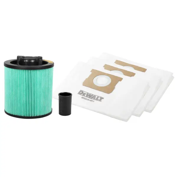 DeWALT HEPA filter + Stofzak 23-38L + adapter 48 naar 42mm