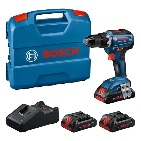 Bosch Professional PRO GSR 18V-55 Accu schroefboormachine + 3 x ProCORE18V 4.0Ah in L-Case