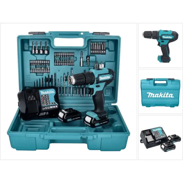 Makita HP333DSAX1 Accu klop-/schroefboormachine + accessoireset 12V Max 2.0Ah in koffer