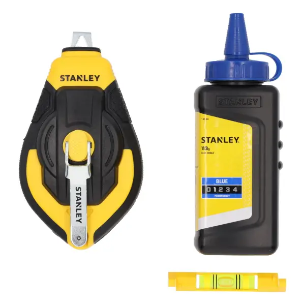 Stanley STHT47312-0 Slaglijnmolenkit (3:1 Comfort Grip + blauw + waterpas)