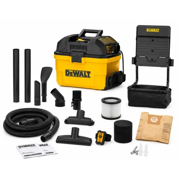 DeWALT Nat/droog TOOLBOX stofzuiger - 23L - Muurmontage