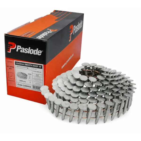 Paslode Asfaltnagel 3,0x22 Glad Thermisch Verzinkt VE=1000+Gas IM45
