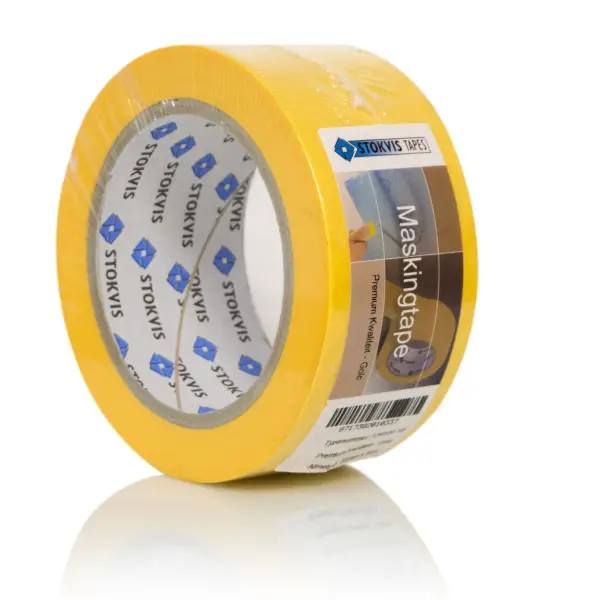 Stokvis PREMIUM Afplaktape geel 50mm x 50m