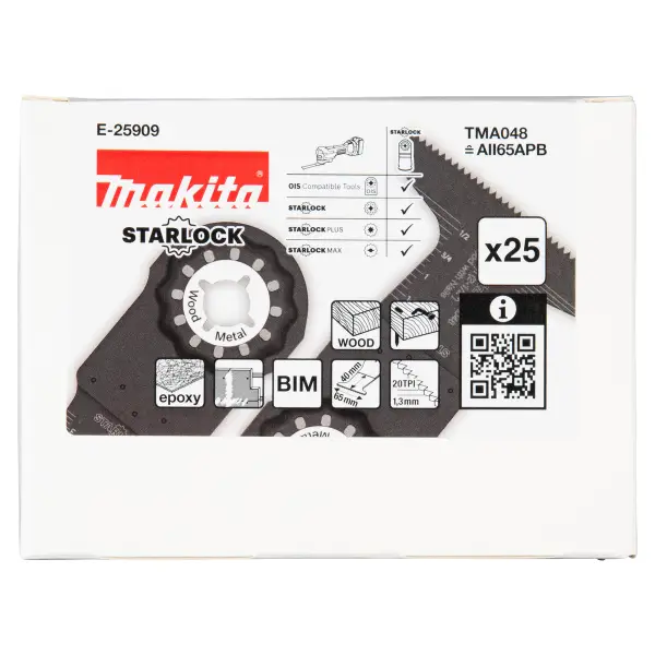 Makita E-25909 TMA048 Invalzaagblad 65x40mm hout&spijkers 25 stuks
