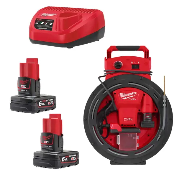 Milwaukee M12 HSFSM-602 Hoge snelheid rioolreinigingsmachine 12V 6.0Ah - 4933498378