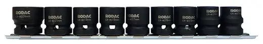 RODAC set extra korte krachtdoppen 1/2"